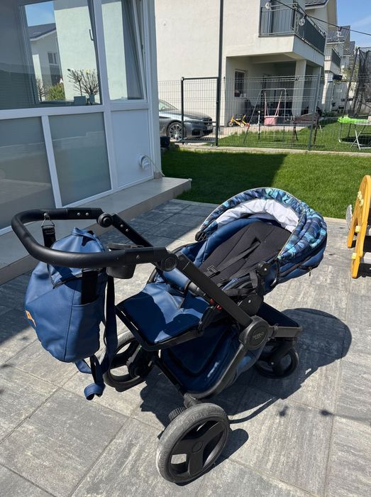 Krausman – Carucior 3 in 1 Topaz Lux Dark Blue LIMITED
