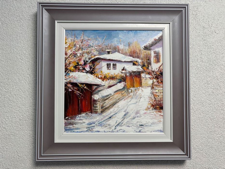 Запазена / Нова маслена карина “Първи сняг в Боженци”