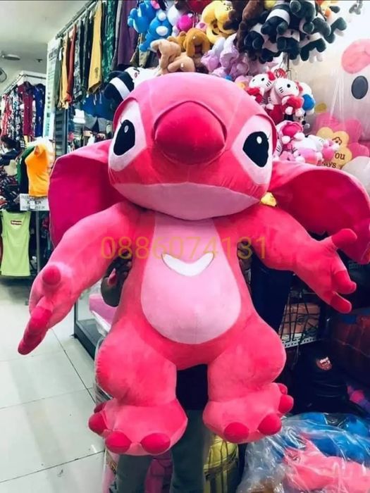 Голям плюшен Стич, 120см 150см Голяма плюшена играчка Лило и Стич