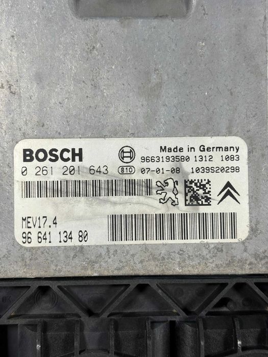 Компютър Двигател Пежо Ситроен 1.6 ВТИ 120 кс Kompiutar Dvigatel Peugeot  Citroen 1.6 VTI 120 hp OEM: 0 261 201 643