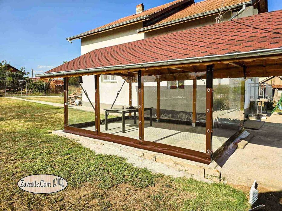 Изработка на Ветроупорни завеси, Сенници, Врати за навеси и Навеси!