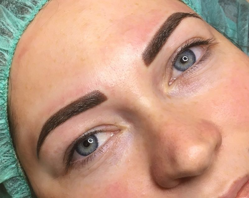 Татуаж бровей, растушевка, перманентный макияж