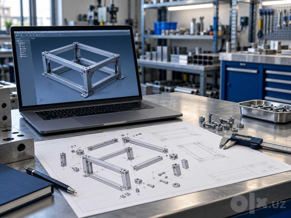 Инженерное 3D model Solidworks, чертежи и подготовка к производству