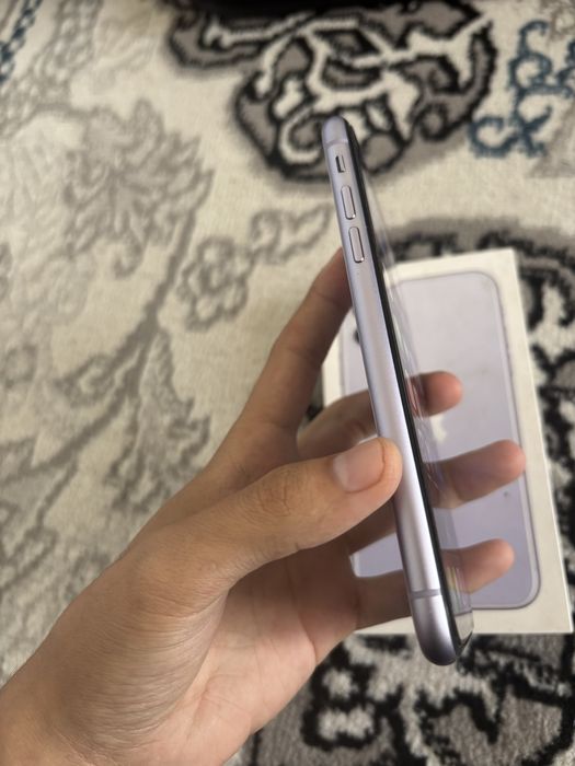 Iphone 11 hammasi radnoy 64gb rangi purple karobka dakument yomkost 76