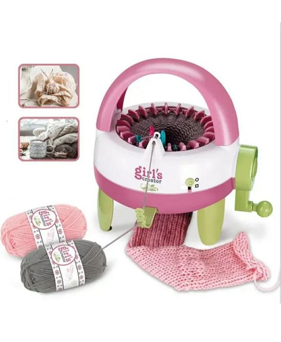 Набір в'язання для дівчинки (верстат для в'язання, 2 кольори ниток, га