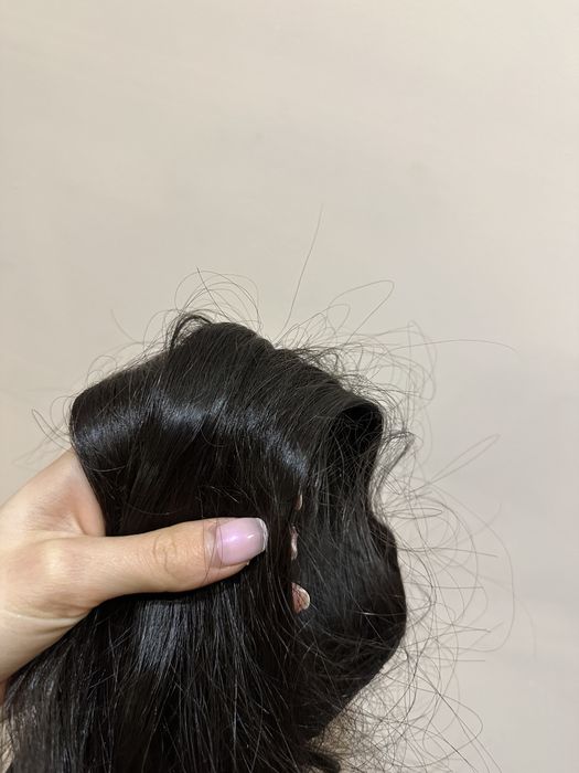 екстеншъни 2 реда истинска коса