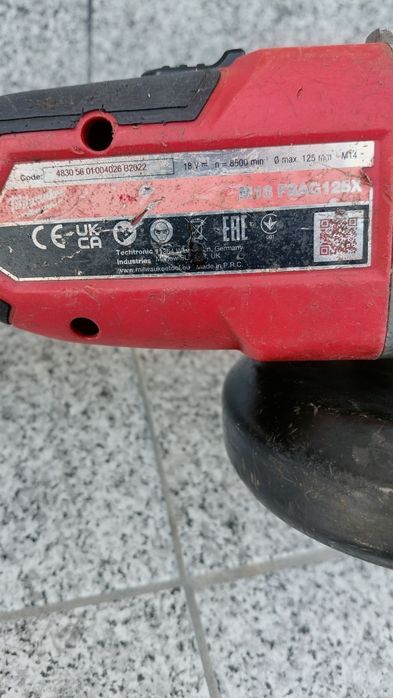 Milwaukee m18 FSAG125X Ъглошлайф