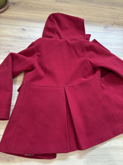 Palton rosu fete 10% lana