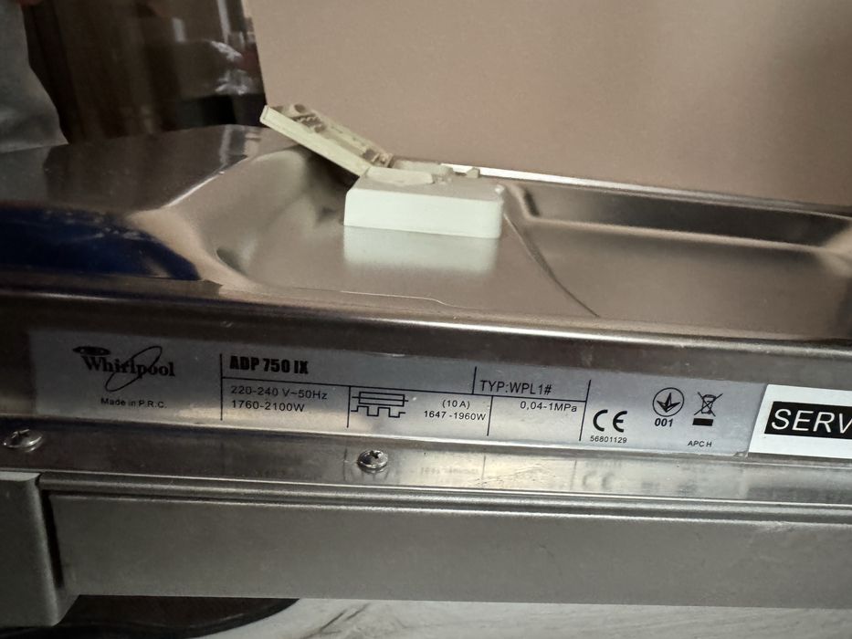 Masina de spalat vase Whirlpool ADP750IX, 9 seturi, A, LCD, Inox