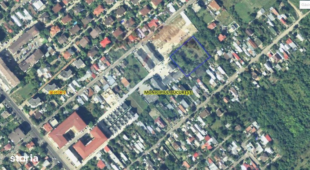 Teren Straulesti 3400 mp | deschidere 54m | metrou Straulesti