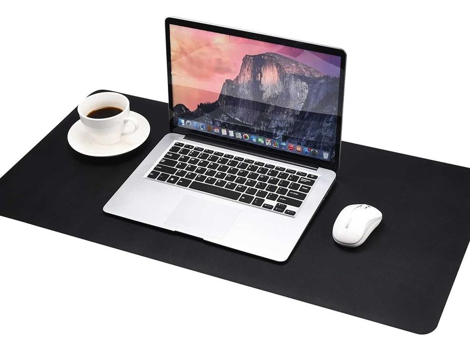 Desk Mat 80 x 40 cm - Cu Două Fețe: Piele și Plută - Nou, Sigilat