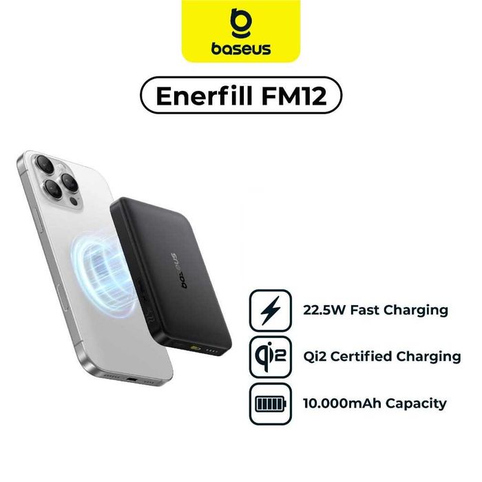 Baseus FM12 MagSafe PowerBank 10000mAh 22.5W Qi2. Есть доставка