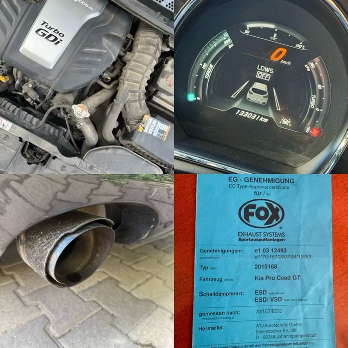 Kia Pro Ceed GT 204cp - full options cu recaro, trapa, evacuare Foxx omologata