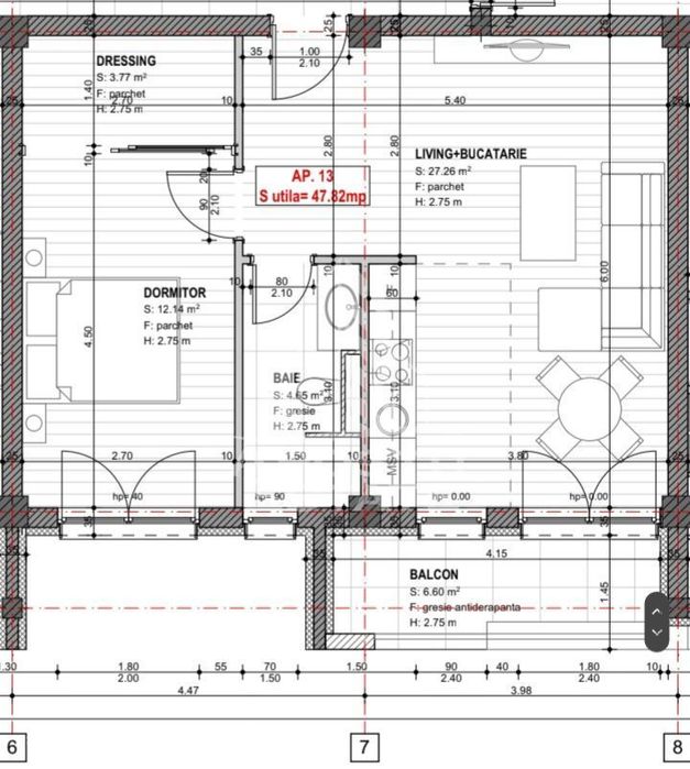 Apartament cu 2 camere open space, lift, zona  Eso