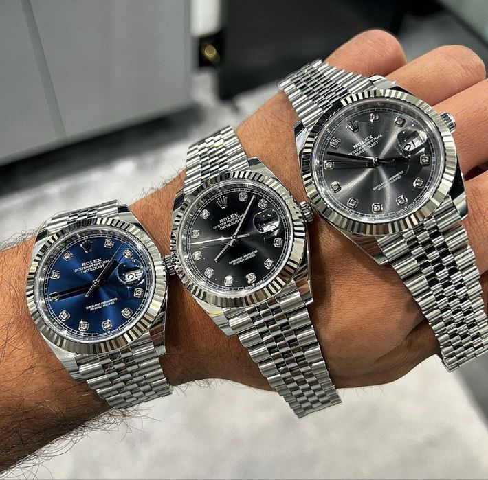 Rolex Date-Just Diamond 41 Black Dial ETA 3235