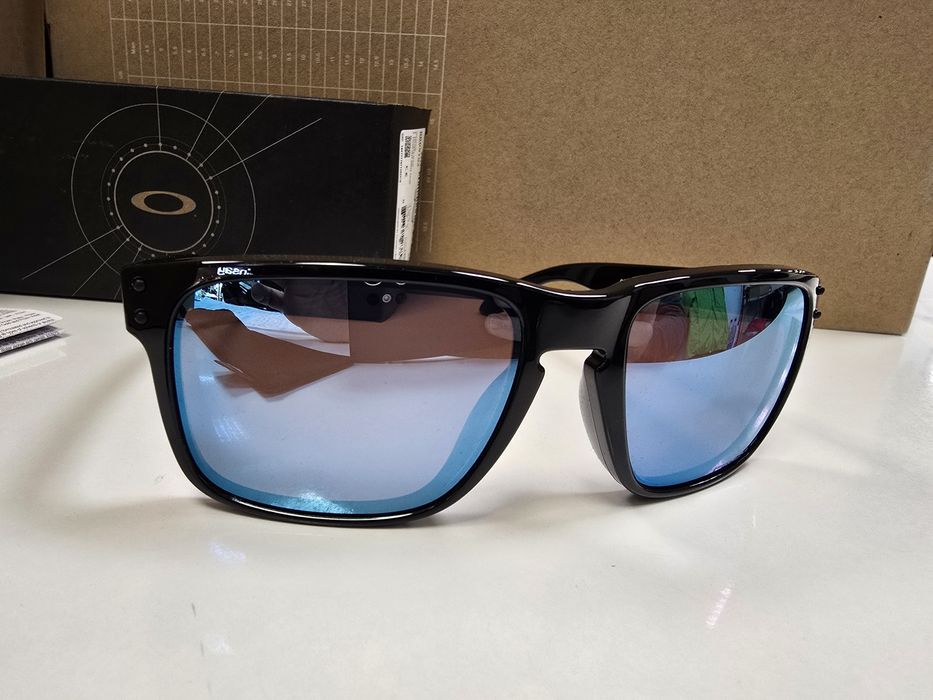 Ochelari Oakley Holbrook Polished Black Prizm Deep Water Polarized