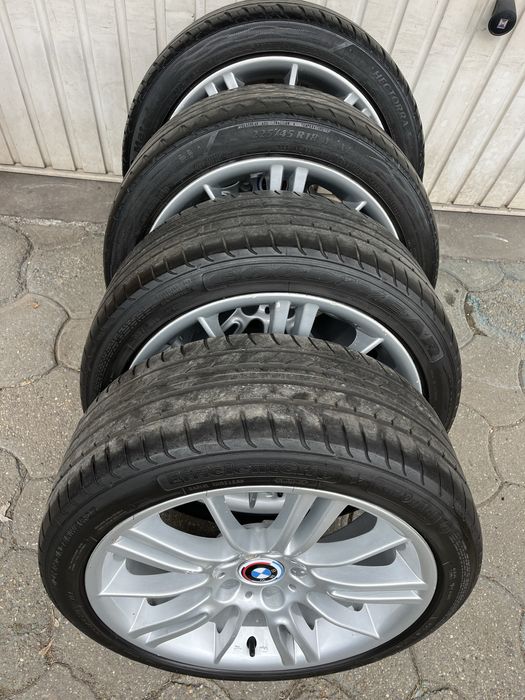Jante aliaj 5x120mm, anvelope vara 225/45 R18, BMW X1, E90, E91, E81 E87 F30 F31 F20