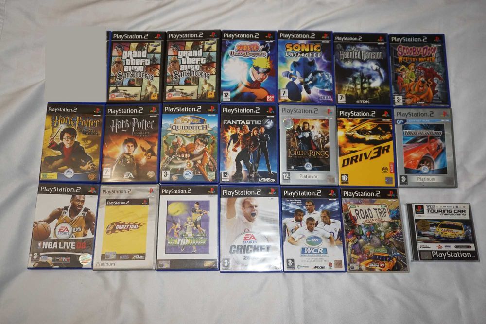 Лот от 254 игри за PS2 God Of War 2/Okami/Crash/GTA San Andreas/