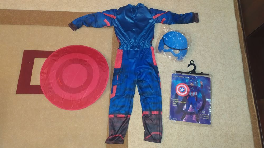 Капитан Америка синтетика рост 90-120 см