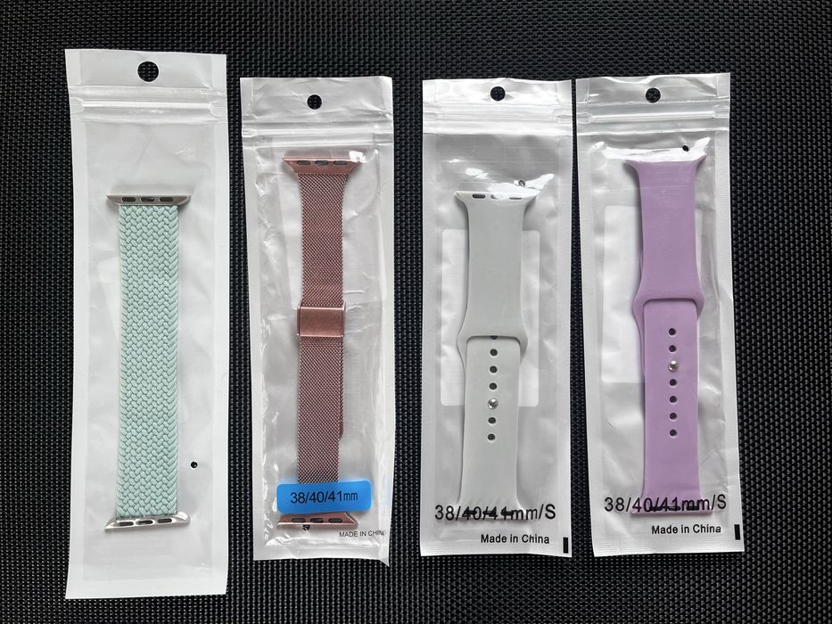 Set 4 curele compatibile Apple Watch 41 mm – noi