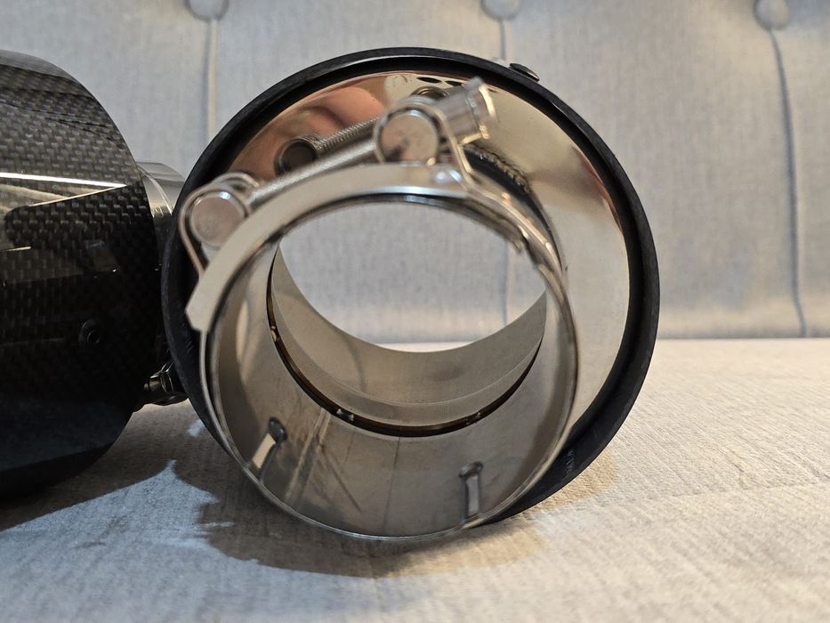 Tips evacuare auto carbon Remus inox finala ornament toba BMW VW Ford