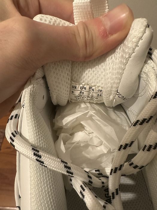 Balenciaga All Over Logo Triple S White Black