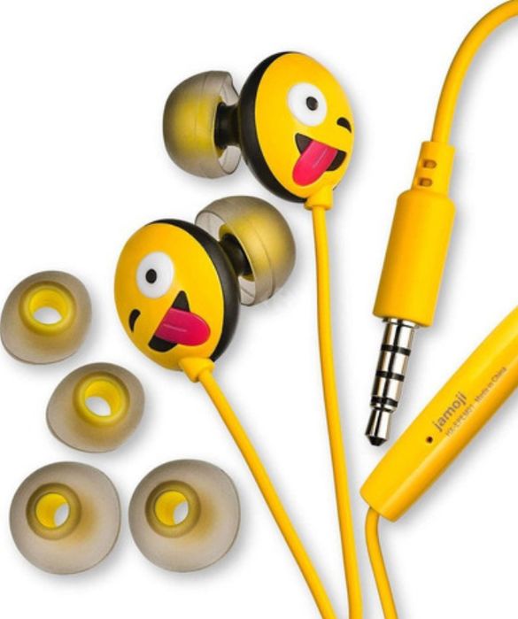 Casti emoji cu mufa jack