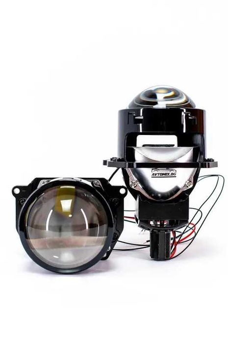 LED Лупи за вграждане 3.0 инча с универсално захващане 55W 7000LM 2 бр к-т къси и дълги