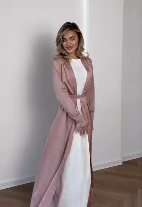 Абая двойка (платье + абая в подарок ремень)