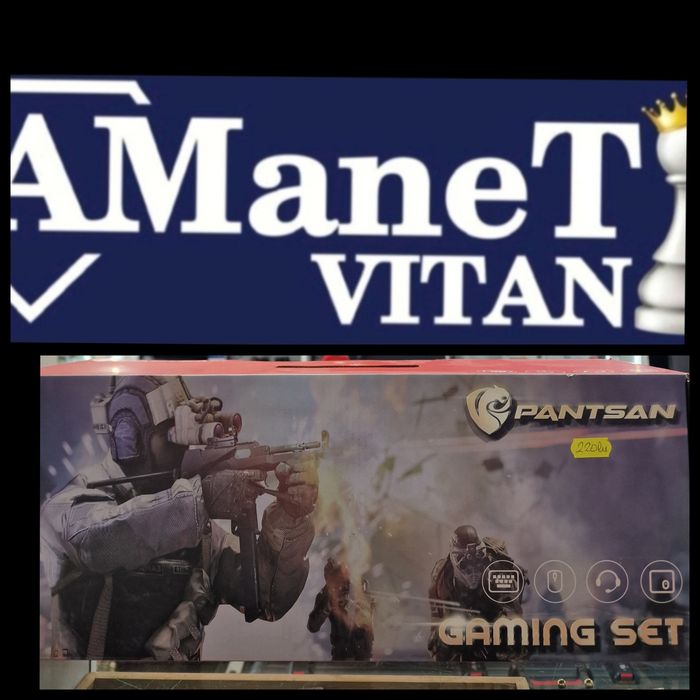 Amanet Vitan 107 Set Gaming Pantsan Tastatura Mouse Casti Mousepad Cutie