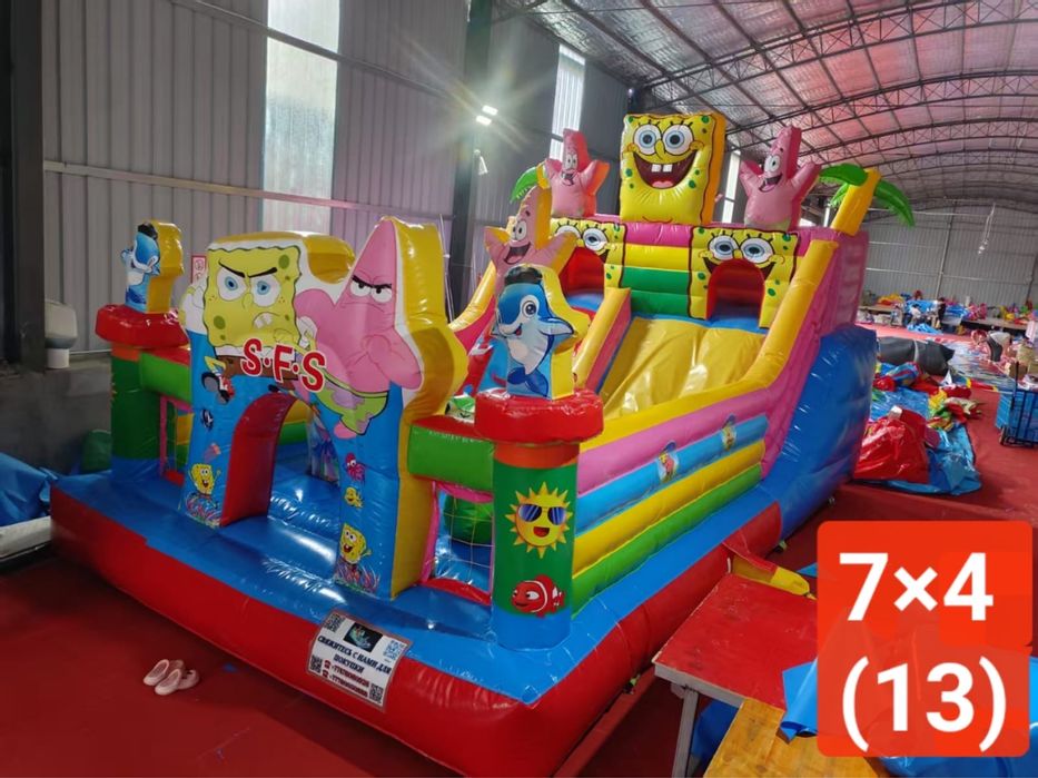 Игрушка надувной батут продам новый