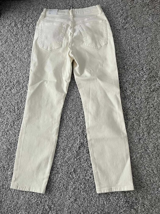 Blugi Mango slim crem