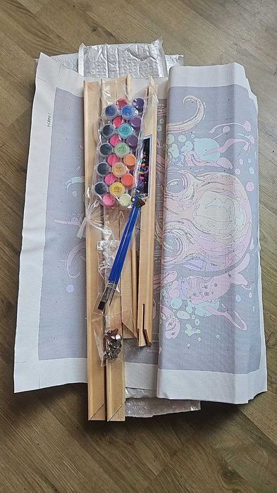 Tucocoo Комплекти за рисуване по номера с рамка Октопод