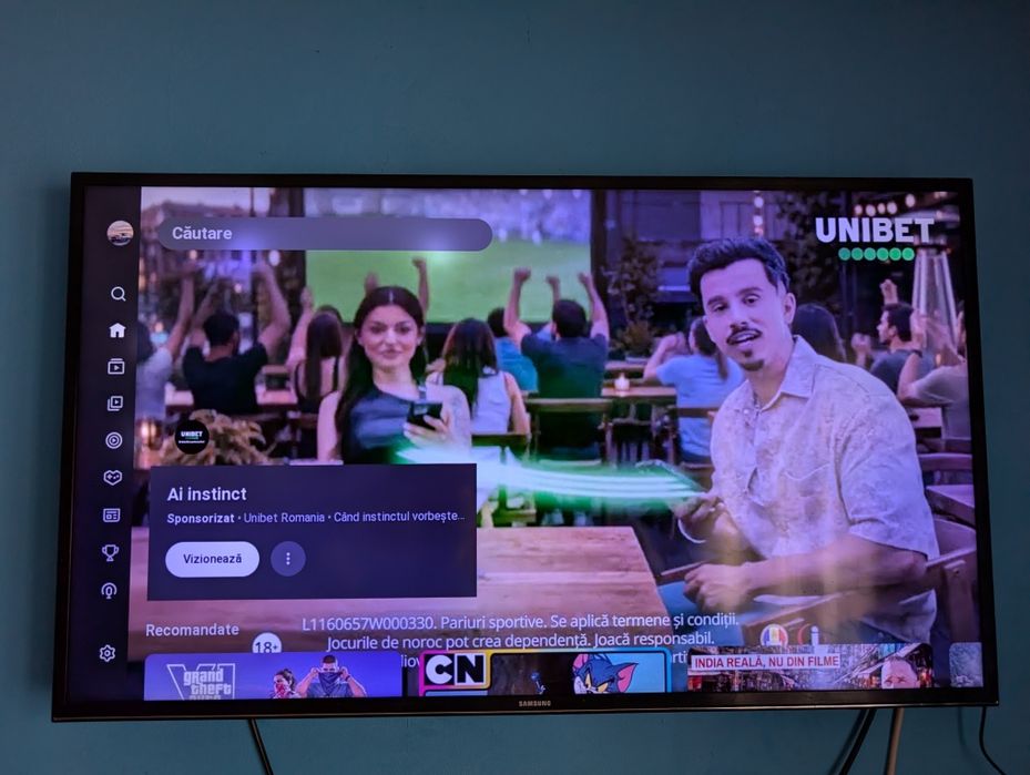 Televizor LED Smart Samsung, 101 cm, 40JU6440, 4K Ultra HD, Clasa A