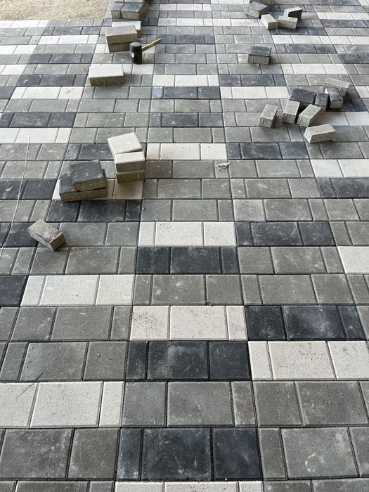 Укладка брустчтки