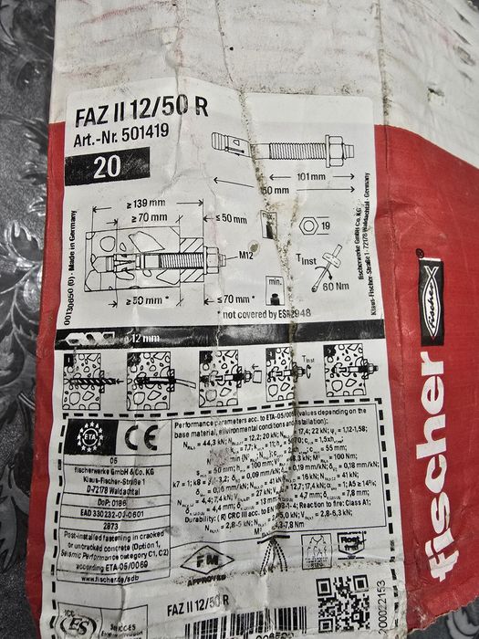 ancora inox m16 .m12