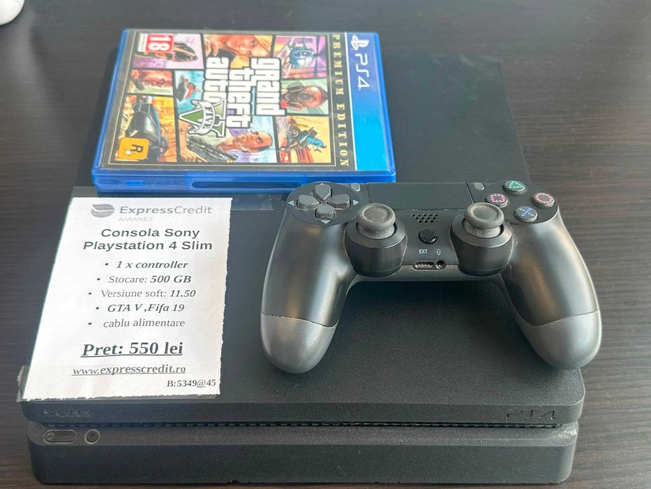 Consola Sony Playstation 4 Slim (Ag45 Bacau1 B.5349) - Garantie 2 Ani !