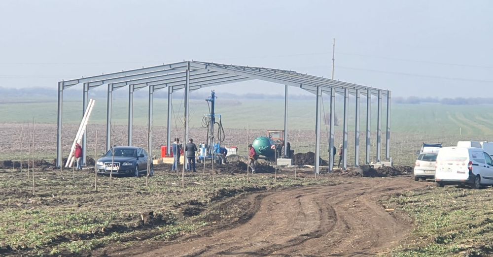 Vand structura metalică confecționată din profile IPE 200mp2 sandwich