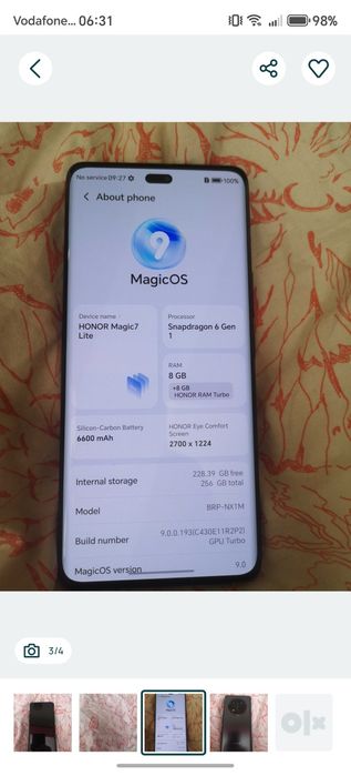 Vand/schimb cu diverse Honor magic 7 lite nou 256 gb