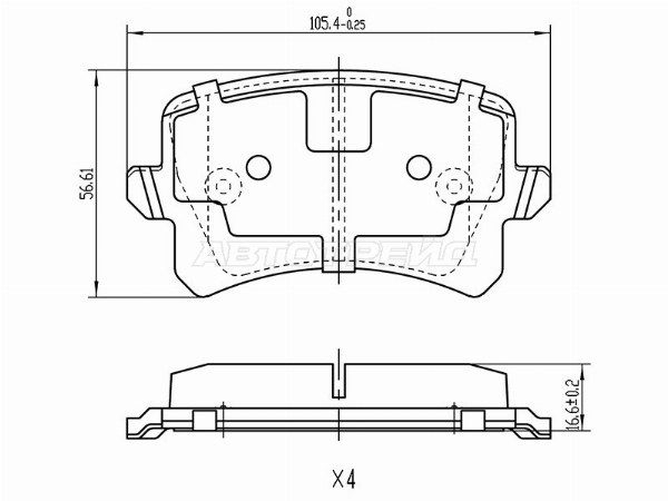 Колодки тормозные Audi A3