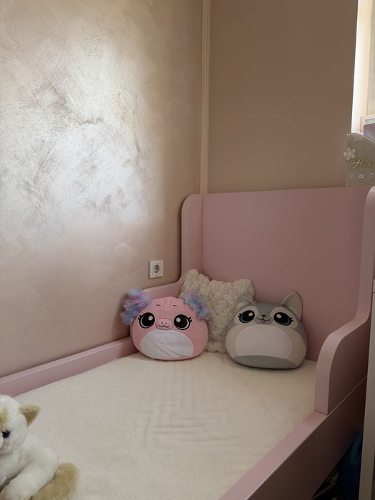 Детско разтегателно легло + матрак Ikea Busunge