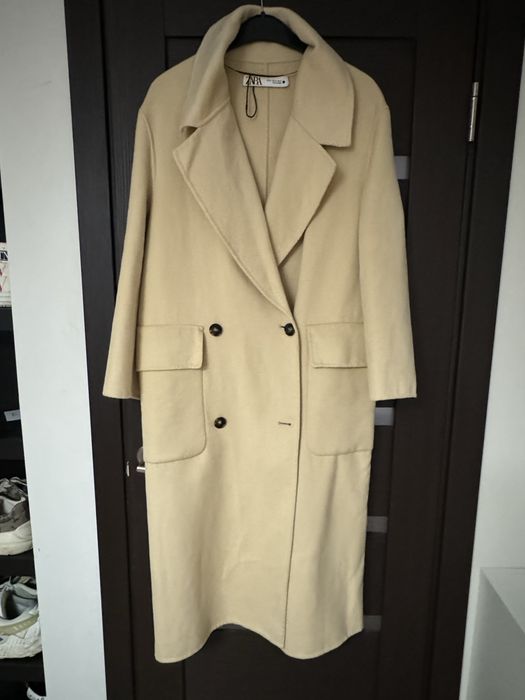 Palton Zara nou lana bej