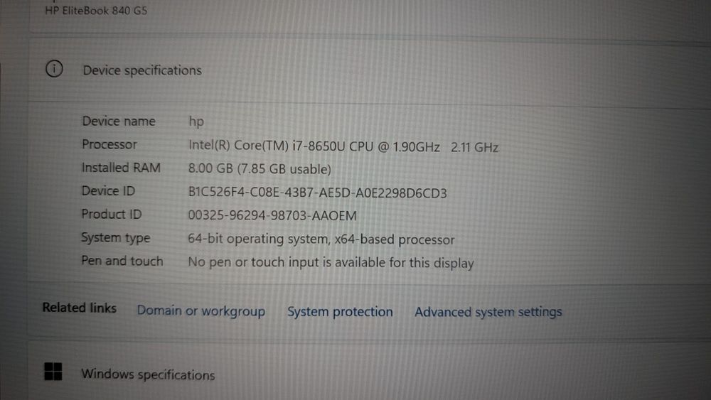 Laptop HP EliteBook 840 G5 – business, performant și fiabil