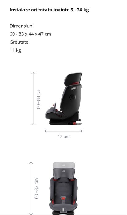 Scaun auto Britax Romer 9-36kg