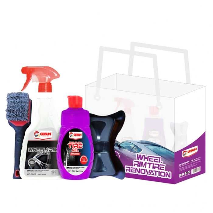 Комплект за Почистване на Гуми и Джанти за автомобил 4в1 Getsun GT0024