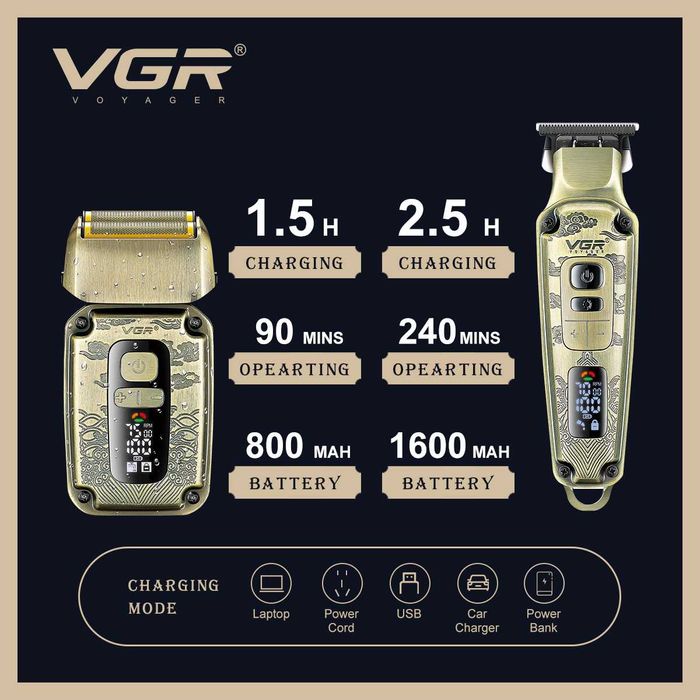 Янги йилга зур совга! Соч оладиган машинка VGR V-641 янги!