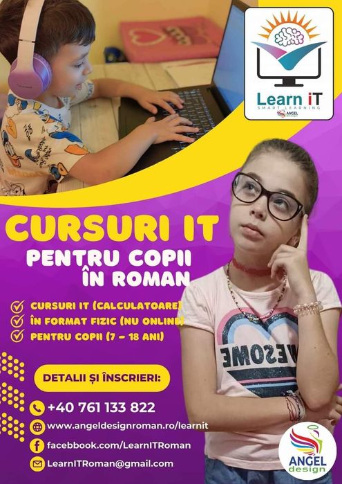 Cursuri IT pentru copii în ROMAN