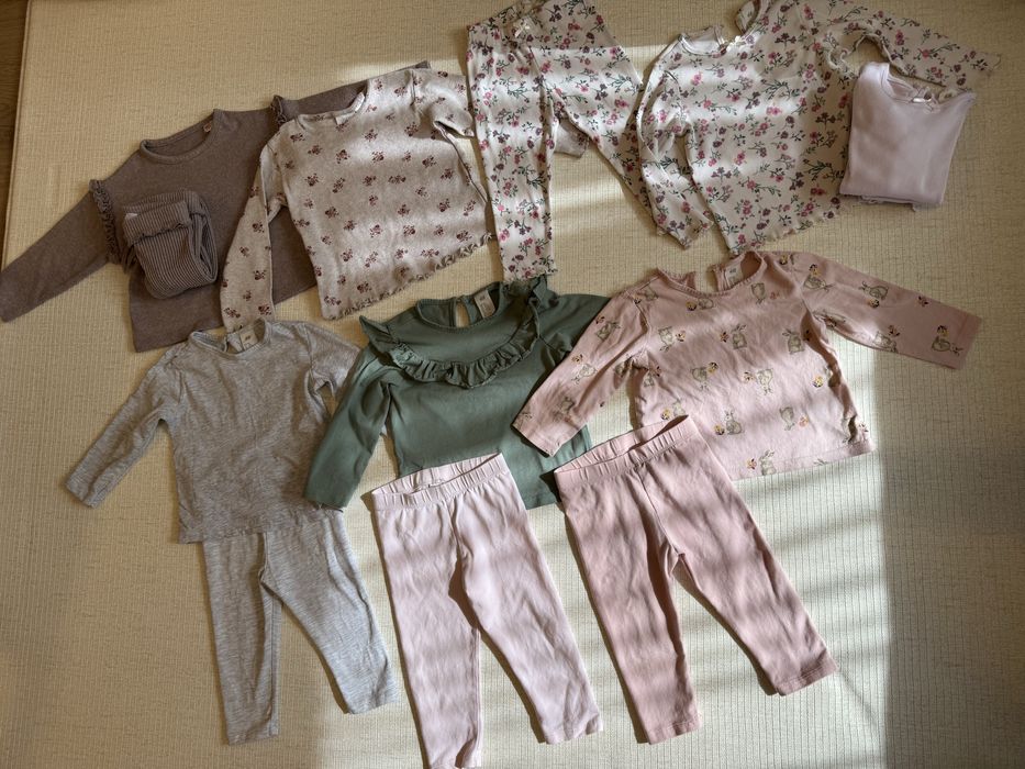 Лот дрехи за момиче 9-12,12-18,24м (+ яке)