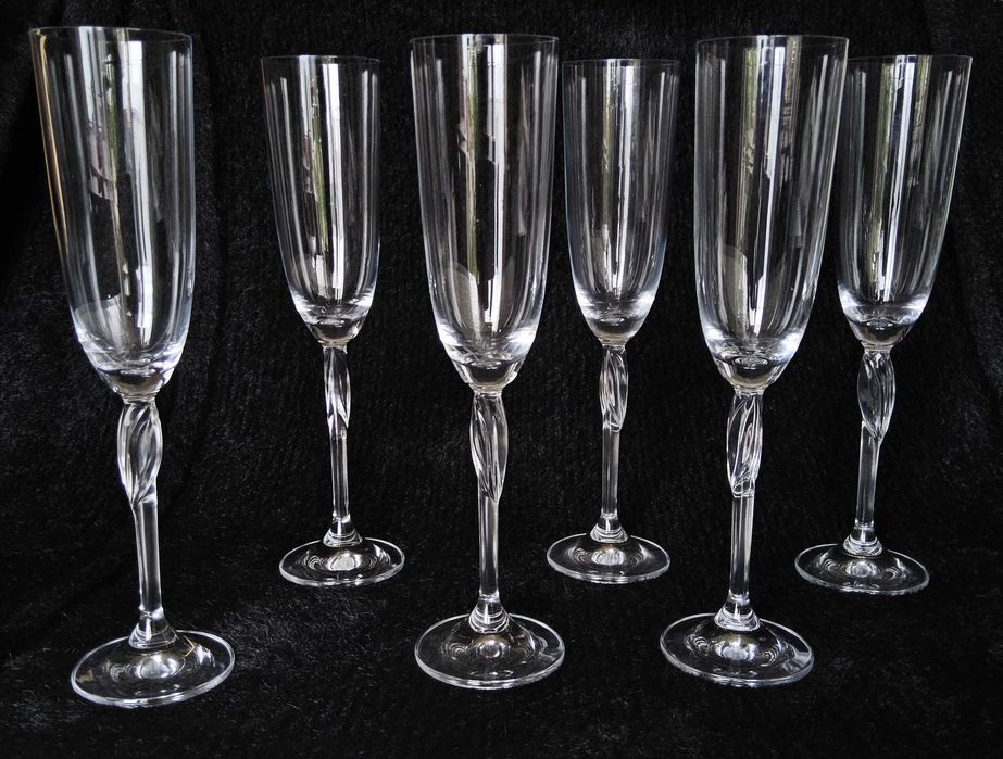 хрустальные фужеры богема