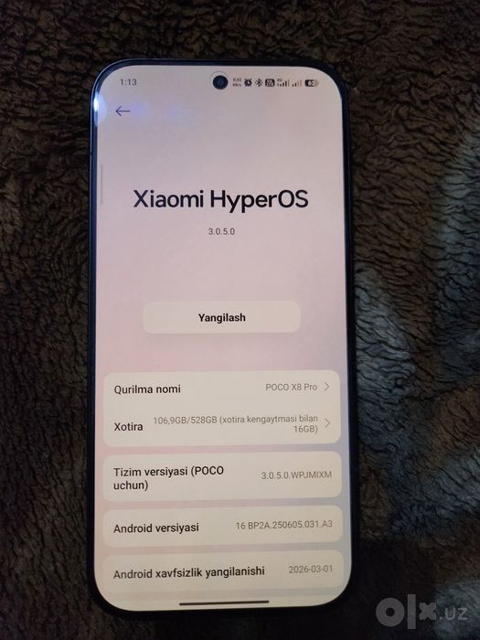 Poco x8 pro 12/512 5G  black